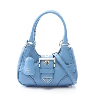 Pre-owned Prada Leather Handbag () In Blue