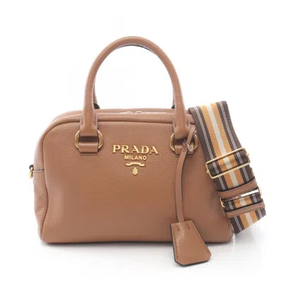 Pre-owned Prada Leather Handbag () In Brown