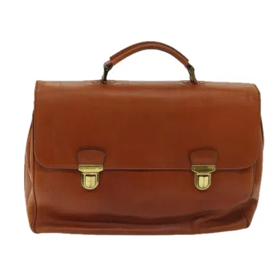 Prada Leather Handbag () In Brown