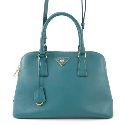 Pre-owned Prada Leather Handbag () In Green