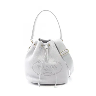 Pre-owned Prada Leather Handbag () In Purple