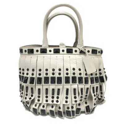 Pre-owned Prada Leather Handbag () In White