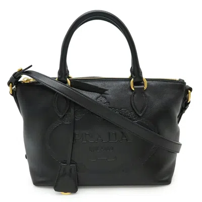 Pre-owned Prada Leather Handbag Shoulder Bag Tote Bag () In Multi