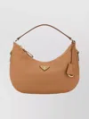Prada Leather Handbag With Top Handle And Tag