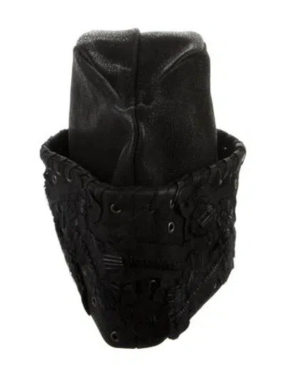 Pre-owned Prada Leather Hat In Black