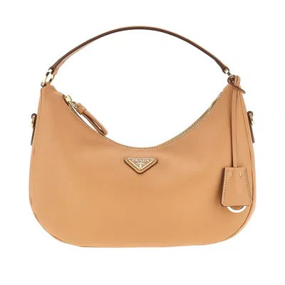 PRADA LEATHER HOBO BAG