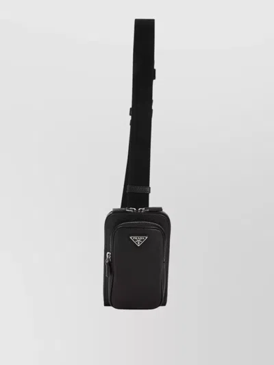 Prada Leather Iphone Holder Wallet Shoulder Strap