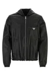 Prada Hooded Lightweight Jacket Front Pockets