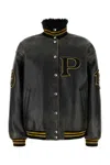 Prada Leather Jackets In Black