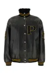 Prada Leather Jackets In Black