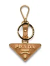 PRADA LEATHER KEYCHAIN