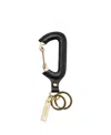 Prada Leather Keychain In White