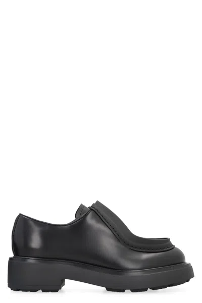 PRADA LEATHER LACE-UP SHOES