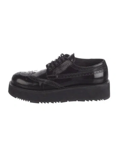 Pre-owned Prada Leather Lasercut Accents Sneakers In Burgundy
