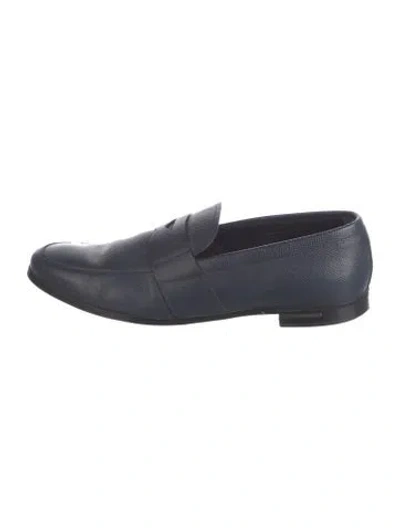 Pre-owned Prada Leather Leather Trim Embellishment Dress Loafers In Multi