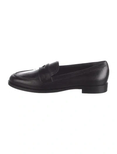 Pre-owned Prada Leather Leather Trim Embellishment Loafers In Multi