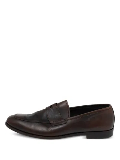 Pre-owned Prada Leather Loafers