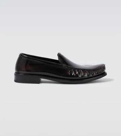 PRADA LEATHER LOAFERS