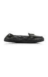 Prada Vintage-effect Nappa Leather Loafers In Black