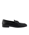 Prada Leather Loafers In Black