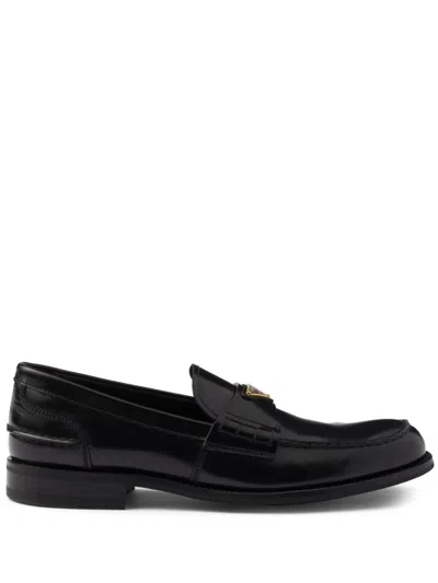 PRADA LEATHER LOAFERS