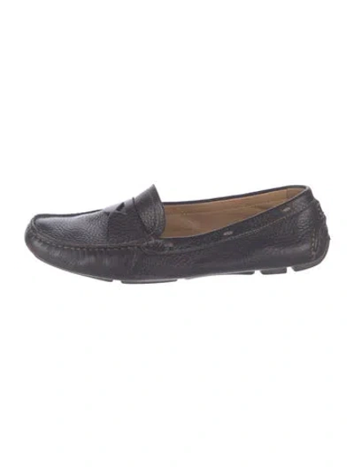 Pre-owned Prada Leather Loafers In Blue