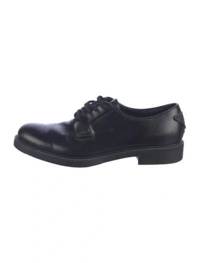 Pre-owned Prada Leather Loafers In Blue