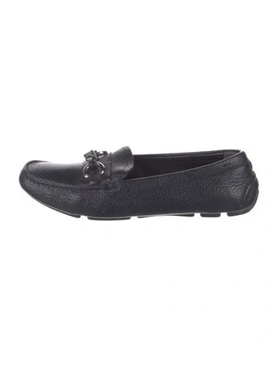 Pre-owned Prada Leather Loafers In Blue