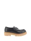 Prada Leather Loafers In Nero