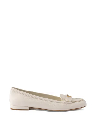 Prada Leather Loafers In Multi