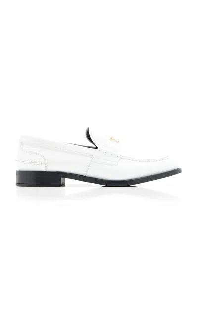 PRADA LEATHER LOAFERS