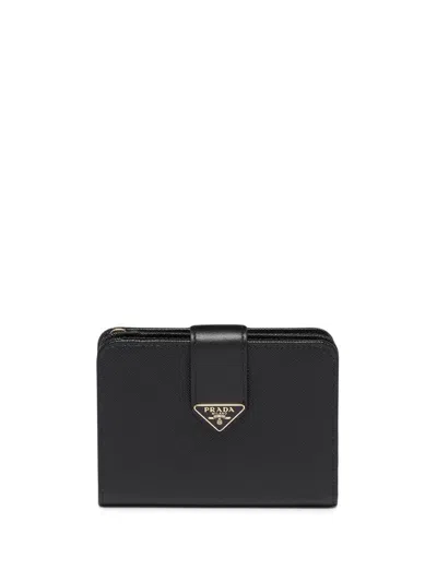 Prada Portemonnaie Mit Logo In Black