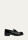 Prada Triangle Logo Loafer In F0002 Nero