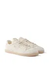 Prada Low-top Leather Sneakers In Multi