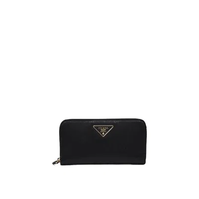 Prada Leather Logo Wallet Women