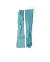 Prada Lederhandschuhe In Blue