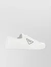 PRADA LEATHER LOW-TOP SNEAKERS MOULDED SOLE