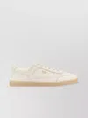Prada Leather Low-top Sneakers Round Toe