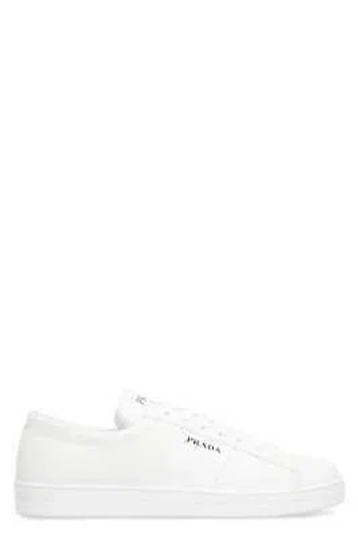Pre-owned Prada Leather Low-top Sneakers In White