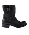 Prada Leather Mid-calf Boots In Black