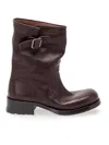 Prada Leather Mid-calf Boots In Brown