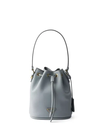 Prada Leather Mini Bag In Opaline