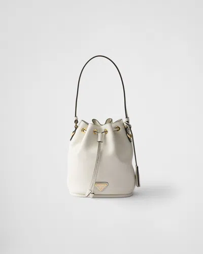Prada Leather Mini Bag In White