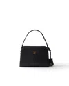 Prada Leather Mini Handbag In Black