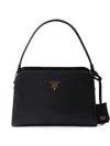 Prada Leather Mini Handbag In Black