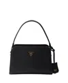 Prada Leather Mini Handbag In Red