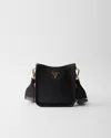 Prada 'hobo' Small Crossbody Bag In Black