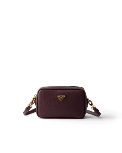 Prada Leather Mini-bag In Red
