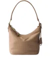 Prada Leather Shoulder Bag In Brown