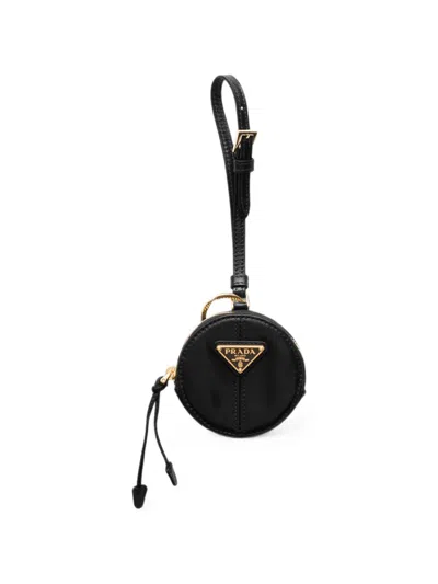 Prada Leather Mini-pouch In Black